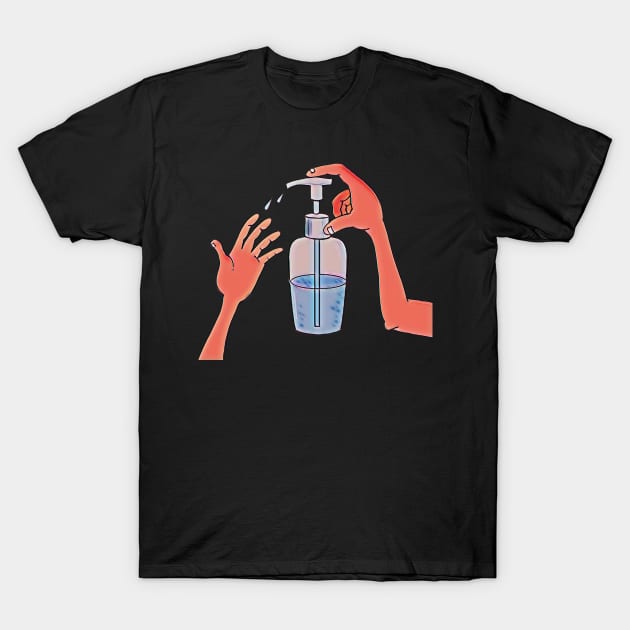 Covid 19 protection : WASH YOUR HANDS! T-Shirt by MACIBETTA